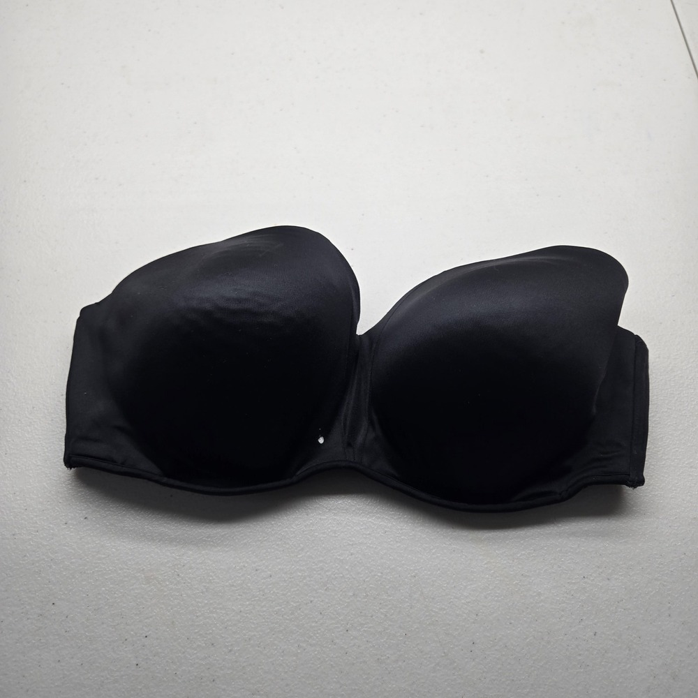 Soma Women Bra 36D Black T Shirt Lightly Lined Underwired READ